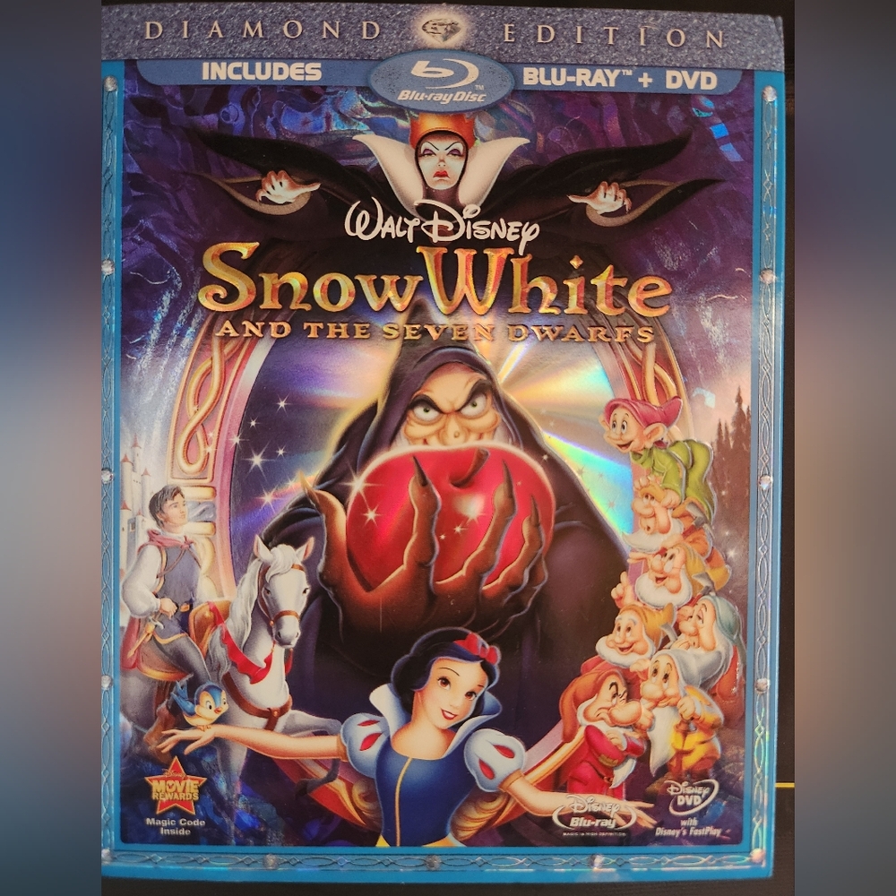 💜 Snow White & the Seven Dwarfs Diamond Edition 3 disc Blu Ray & DVD